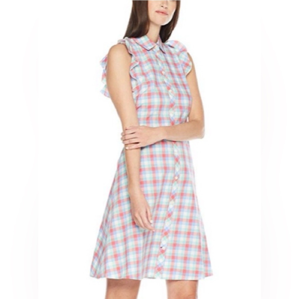 Kate Spade Poplin Madras Shirt Dress
